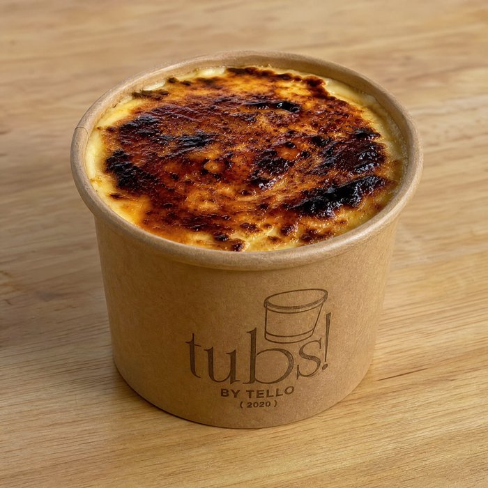 Burnt Cheesecake flavor tub by Tubs by Tello
